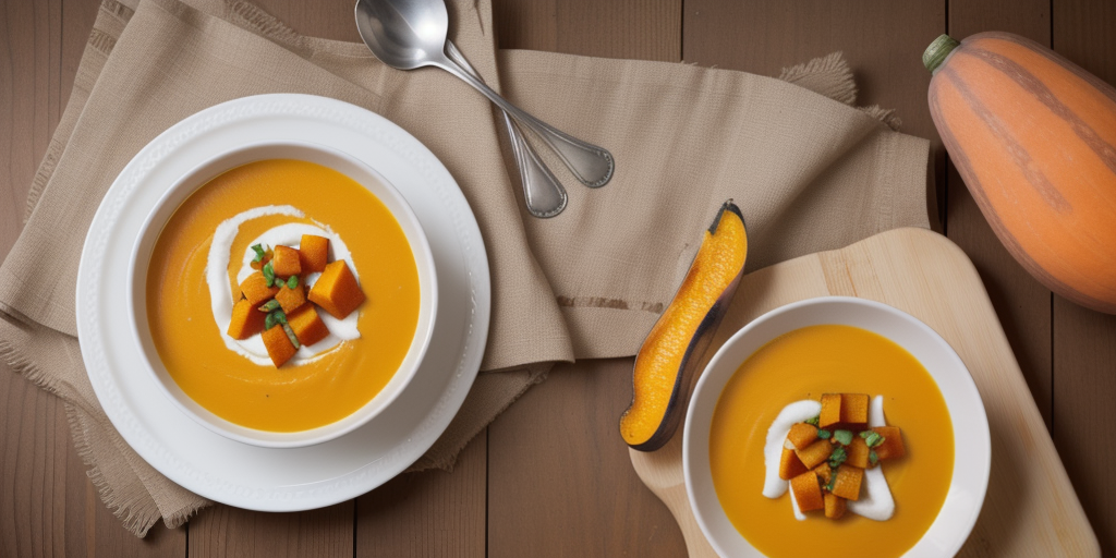 butternut squash soup with chicken