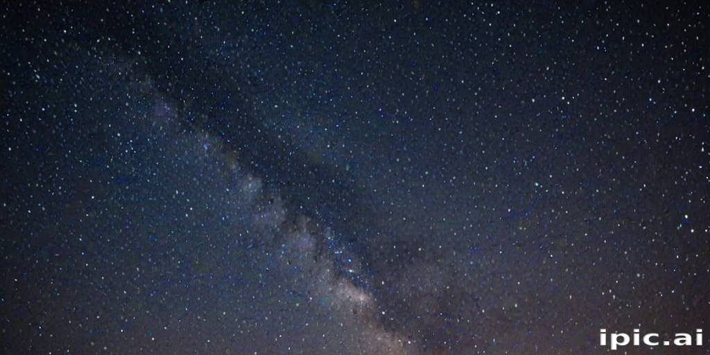 Stunning Night Sky Filled with Stars and the Milky Way Galaxy
