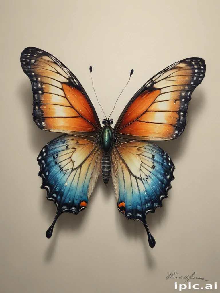 buterfly sketch