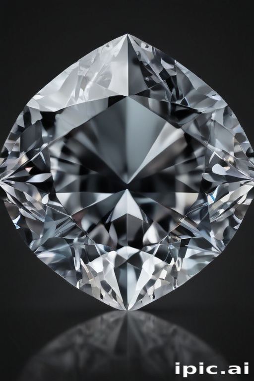 A Stunning Close-Up of a Sparkling Diamond with Brilliant Facets and ...