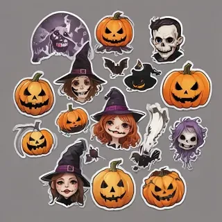 halloween stickers png
