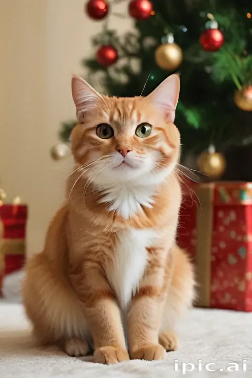 pictures of cats for christmas