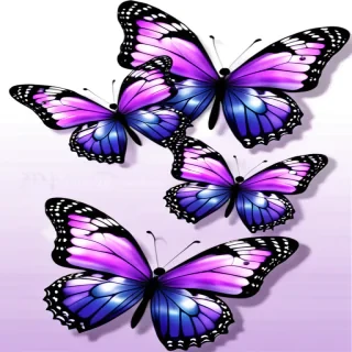 purple butterflies png