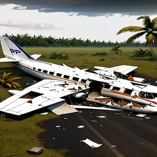 crashed plane png