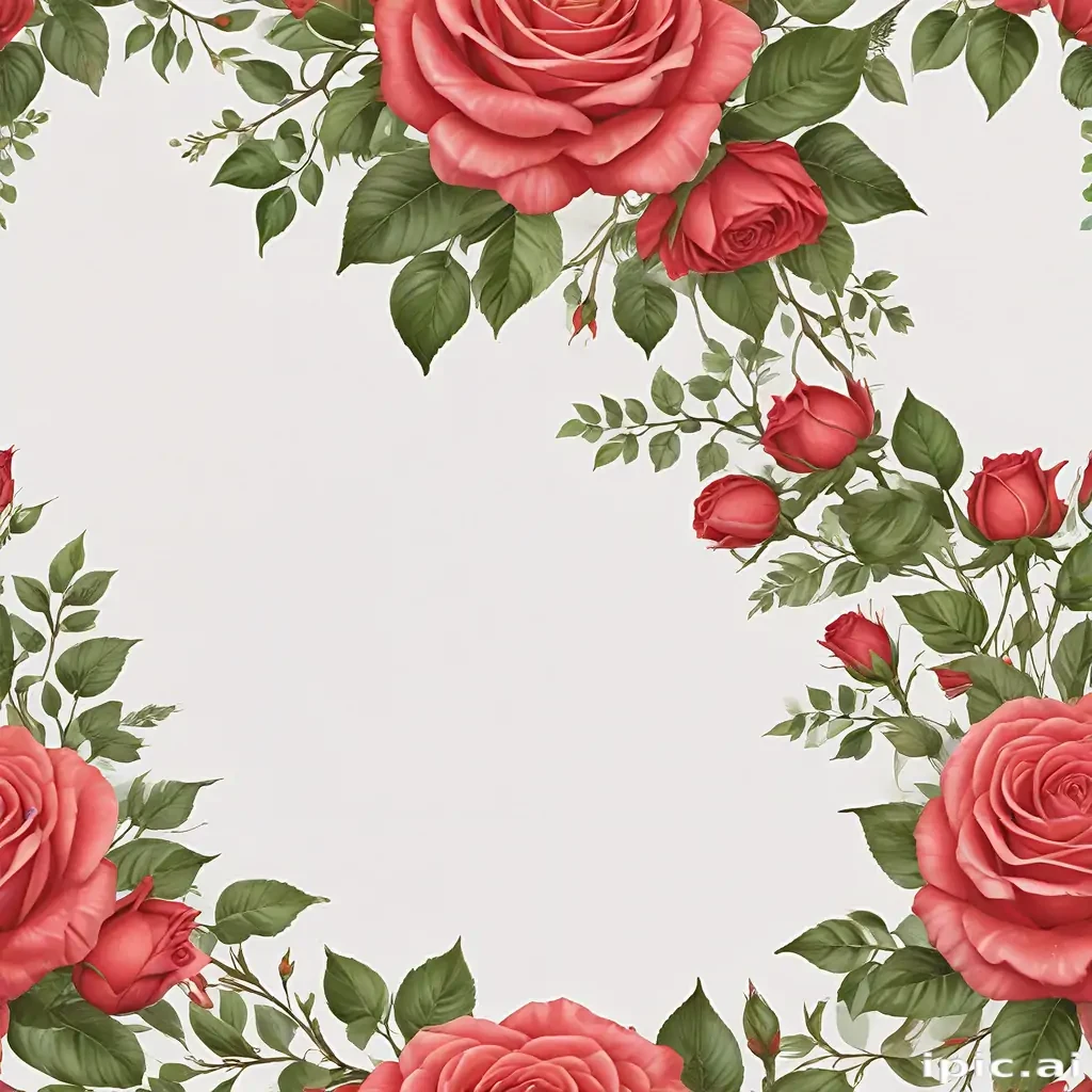 rose border png