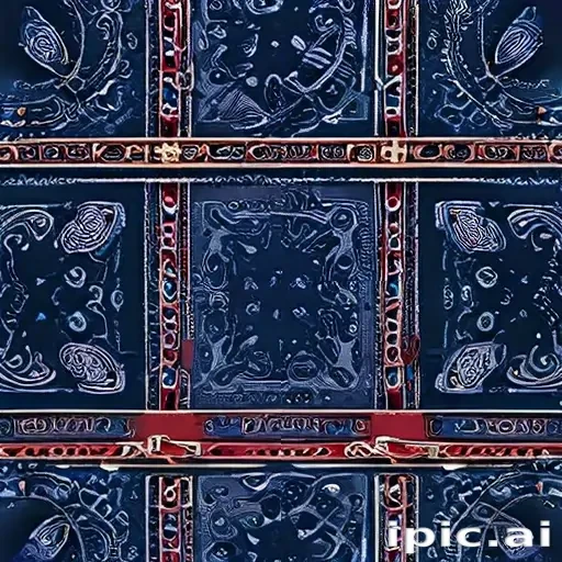 blue bandana background