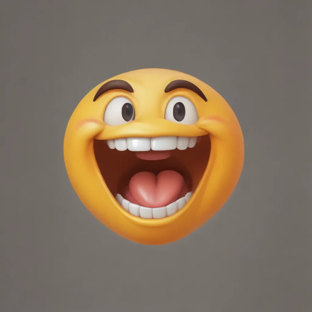 transparent laughing emoji