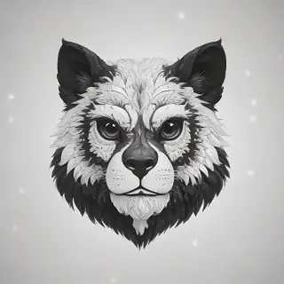 black and white png