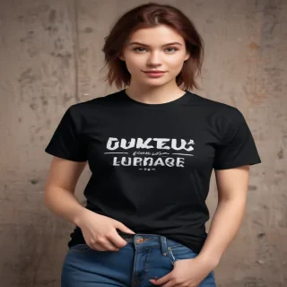 mockup tshirt black