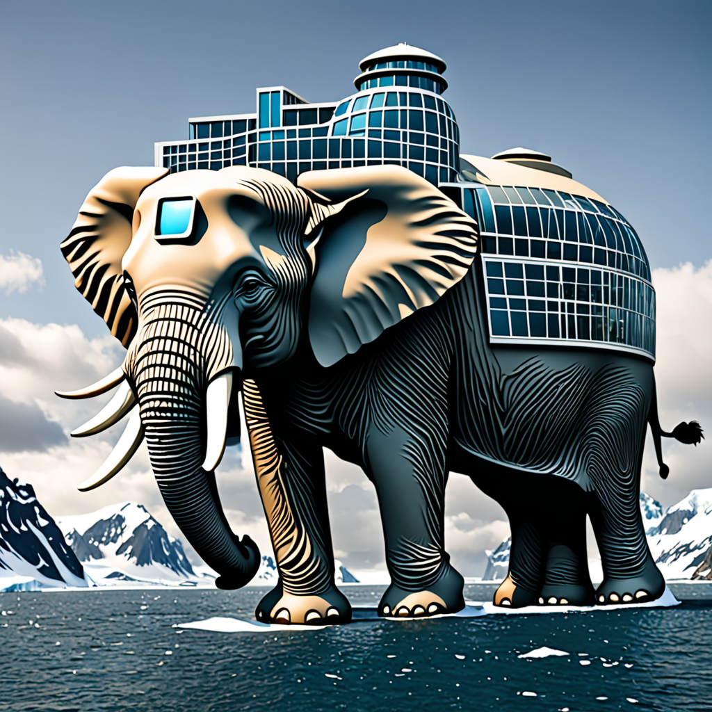 Tech Elephant High-tech, Futurist, elephant island, building