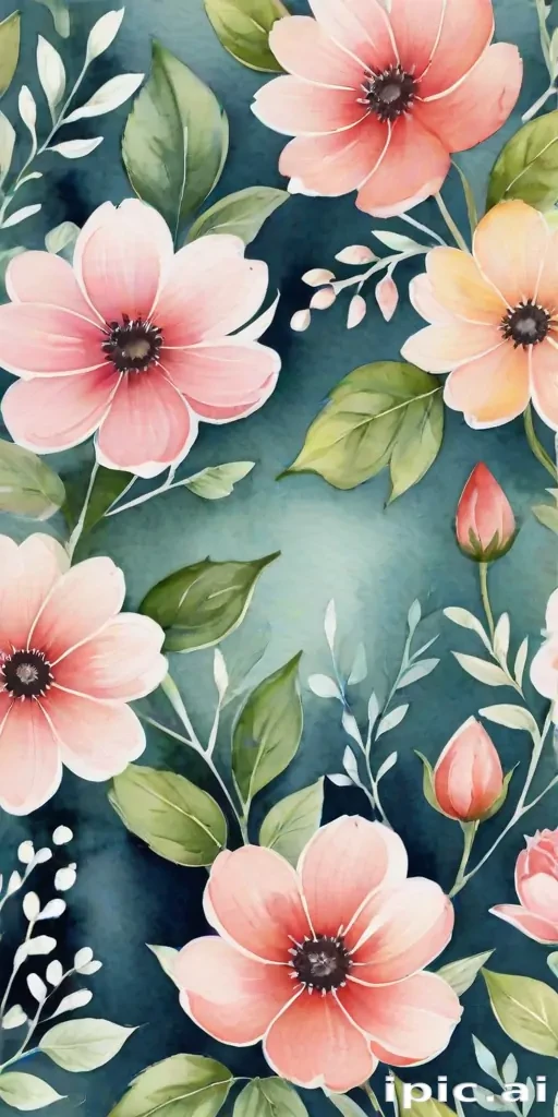 background watercolor flowers