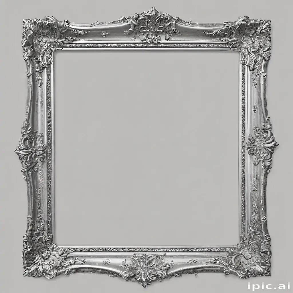 silver frame png