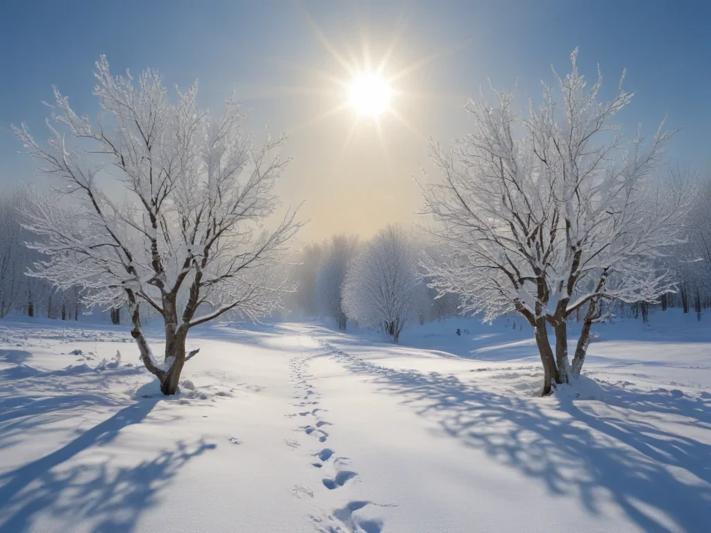 transparent snow