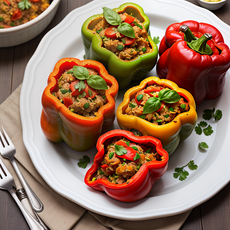stuffed bell pepper recipe without rice