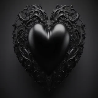 black heart pic