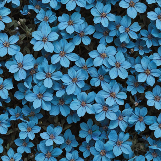 aesthetic blue flowers