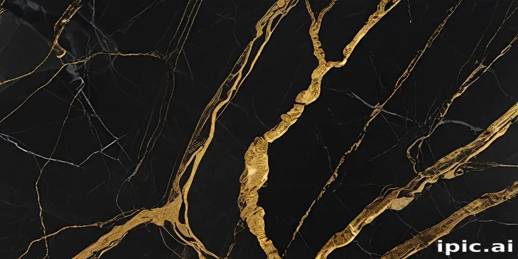 black and gold marble