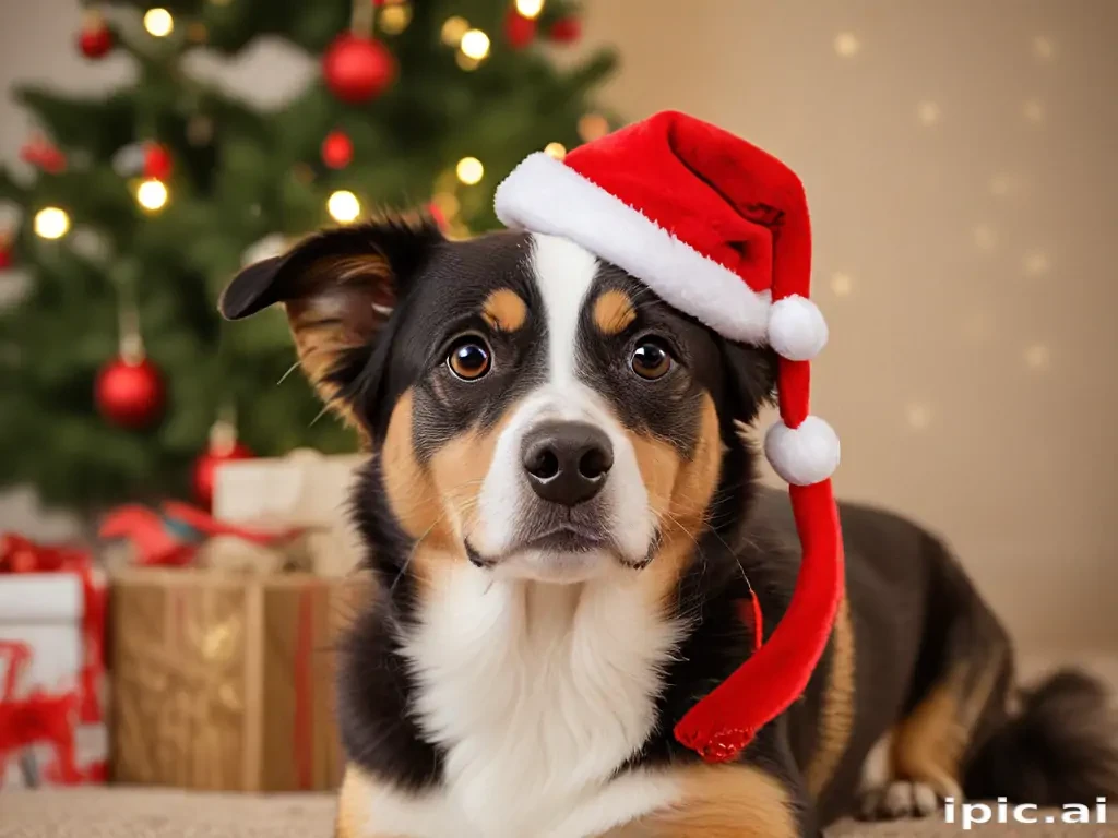 christmas dog photos