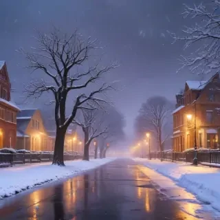 snowing iphone wallpaper