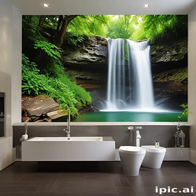 water fall wall paper