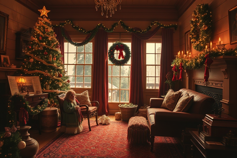 old fashioned christmas pictures