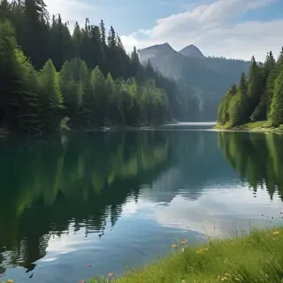 background lake