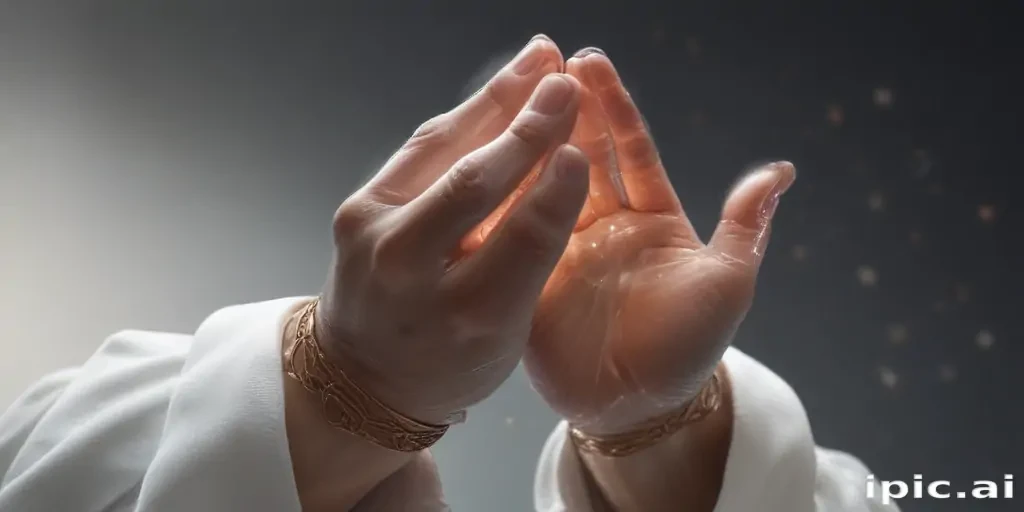 transparent prayer hands