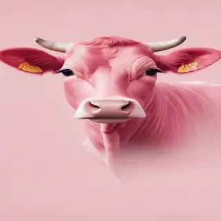pink cow wallpaper