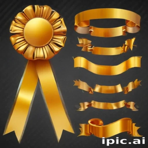 gold ribbon clipart