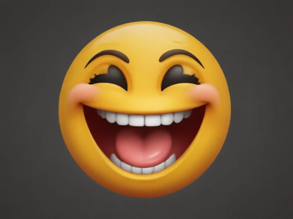 transparent laughing emoji