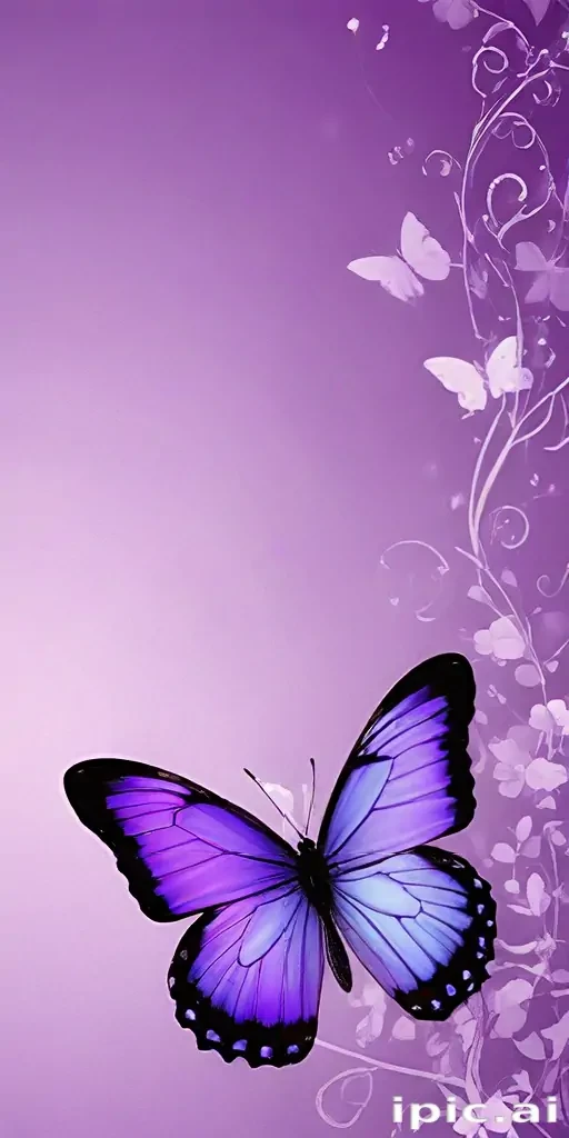 purple wallpapers butterfly