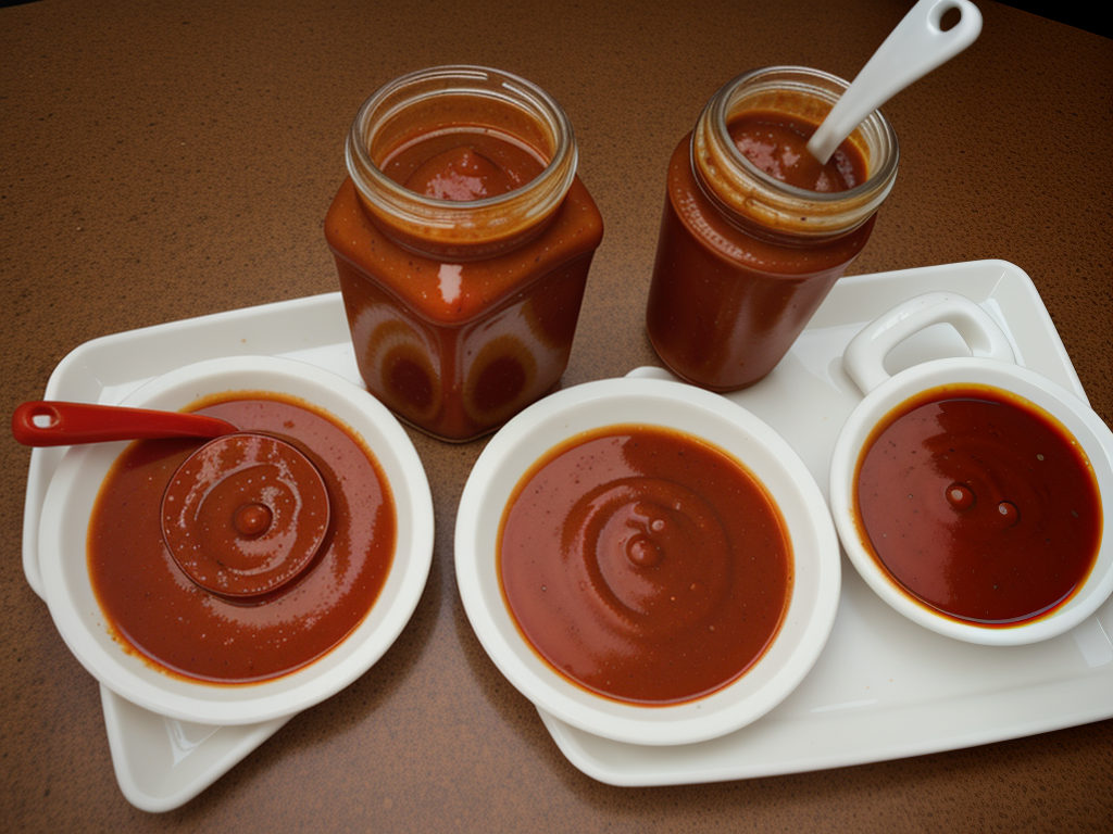 hot sauce and bbq sauce