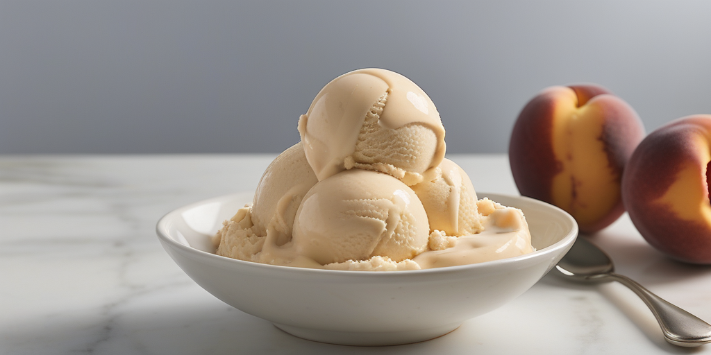peach ice cream cuisinart recipe