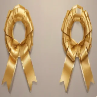 gold ribbon png