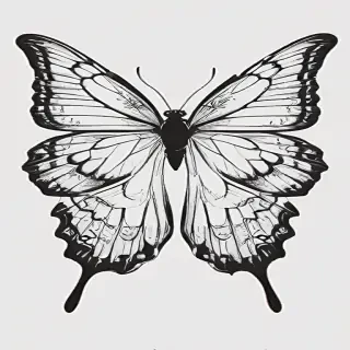 butterfly png outline