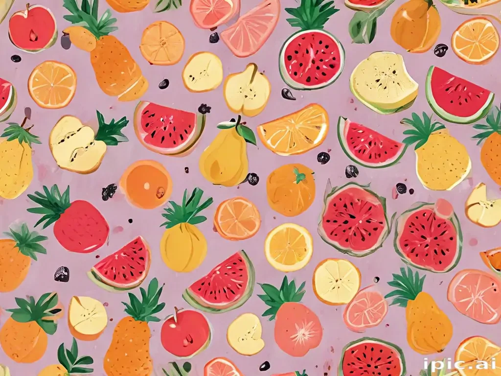 aesthetic fruit background