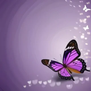 purple background butterfly