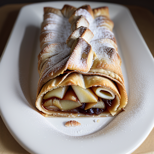 apple strudel using filo pastry
