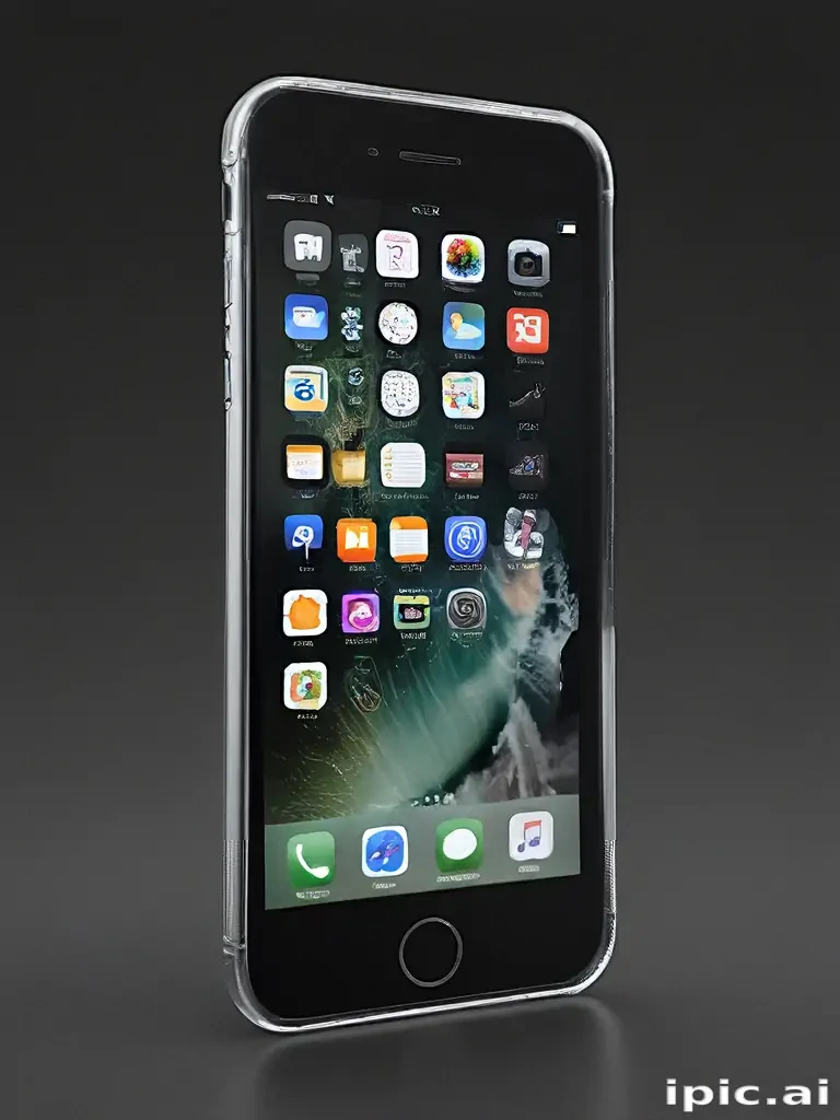 iphone with transparent background