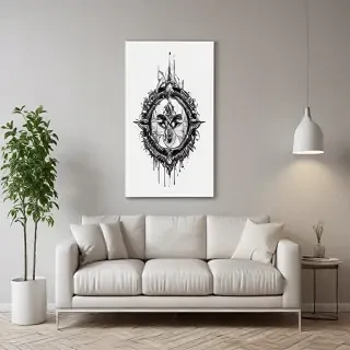 mockup wall art