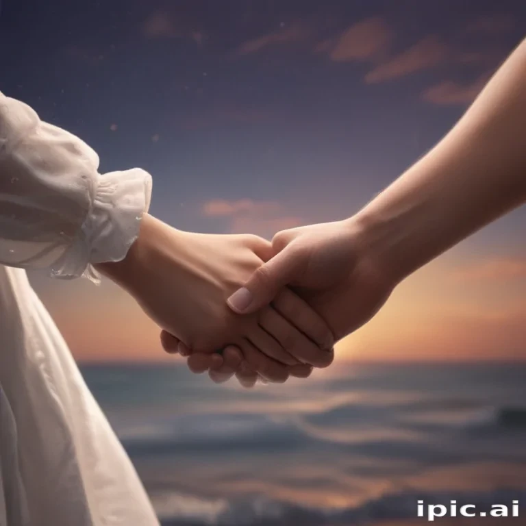 couple holding hands aesthetic