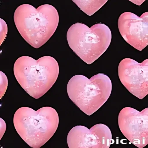 pink hearts aesthetic