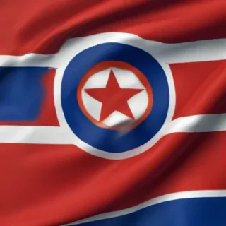north korea flag