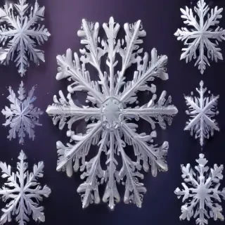 snowflake clipart free