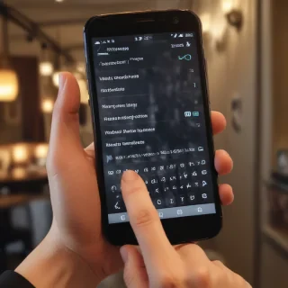 phone with hand
