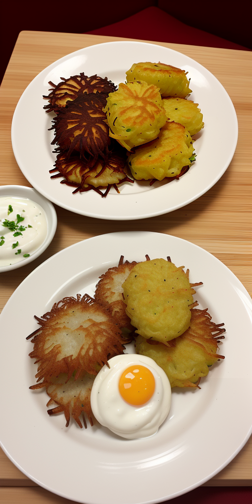 what is served with potato latkes