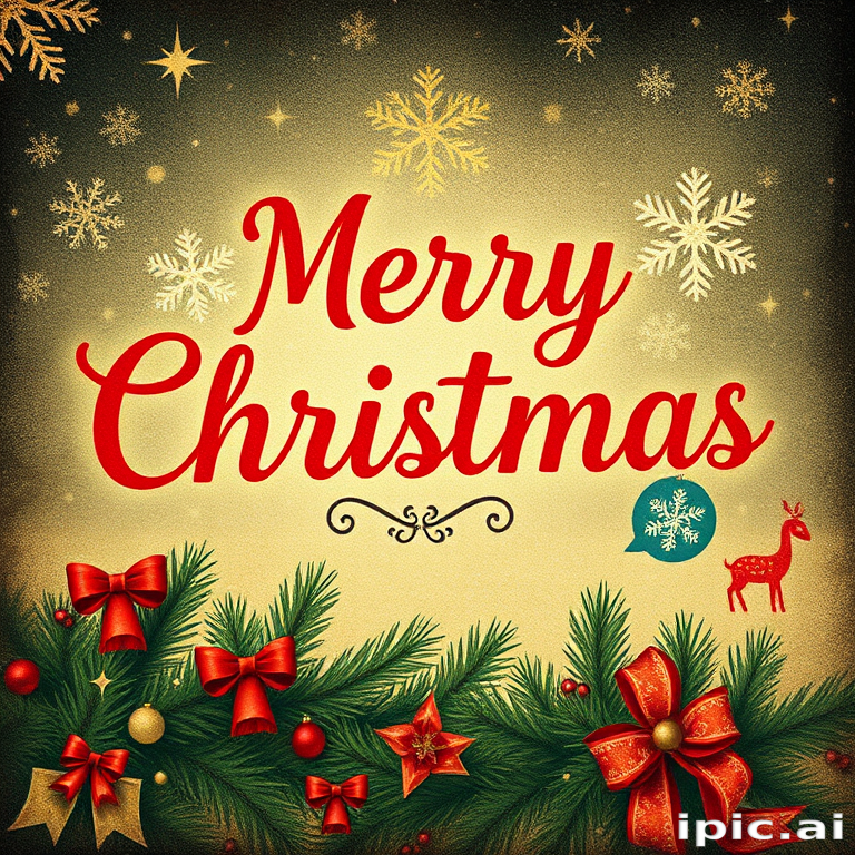 vintage merry christmas image