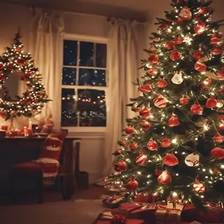 aesthetic christmas background