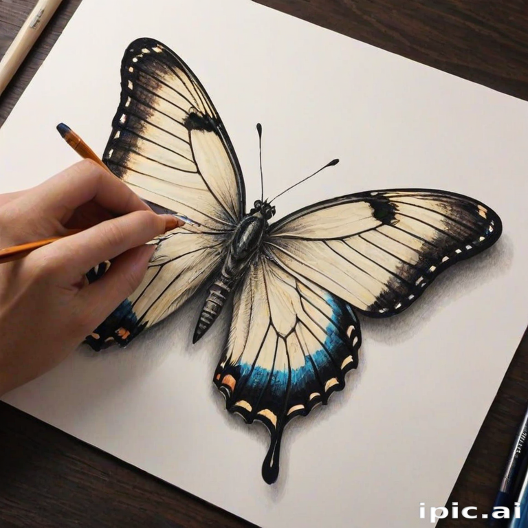 drawing butterfly