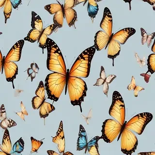 butterflies transparent